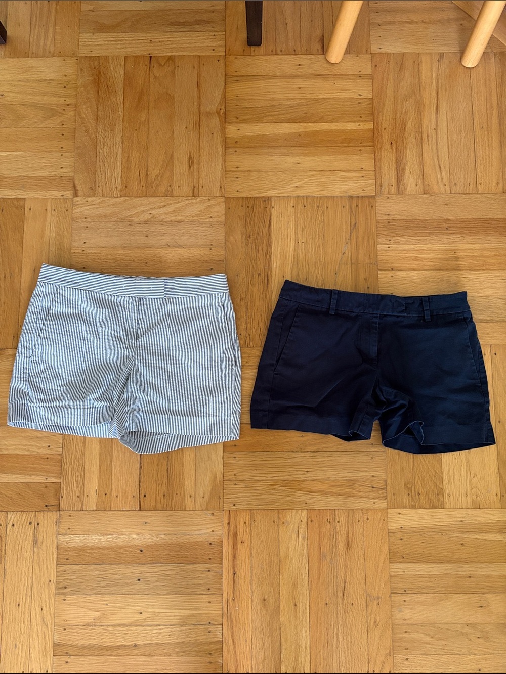 Women’s Navy and Light Striped Shorts